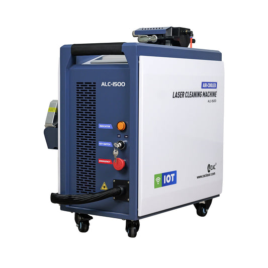 ZAC 1500W Continuous Laser Cleaning Machine 220V Laser Rust Removal with IOT Technolofy for Metal Rust Oil Paiting Coating