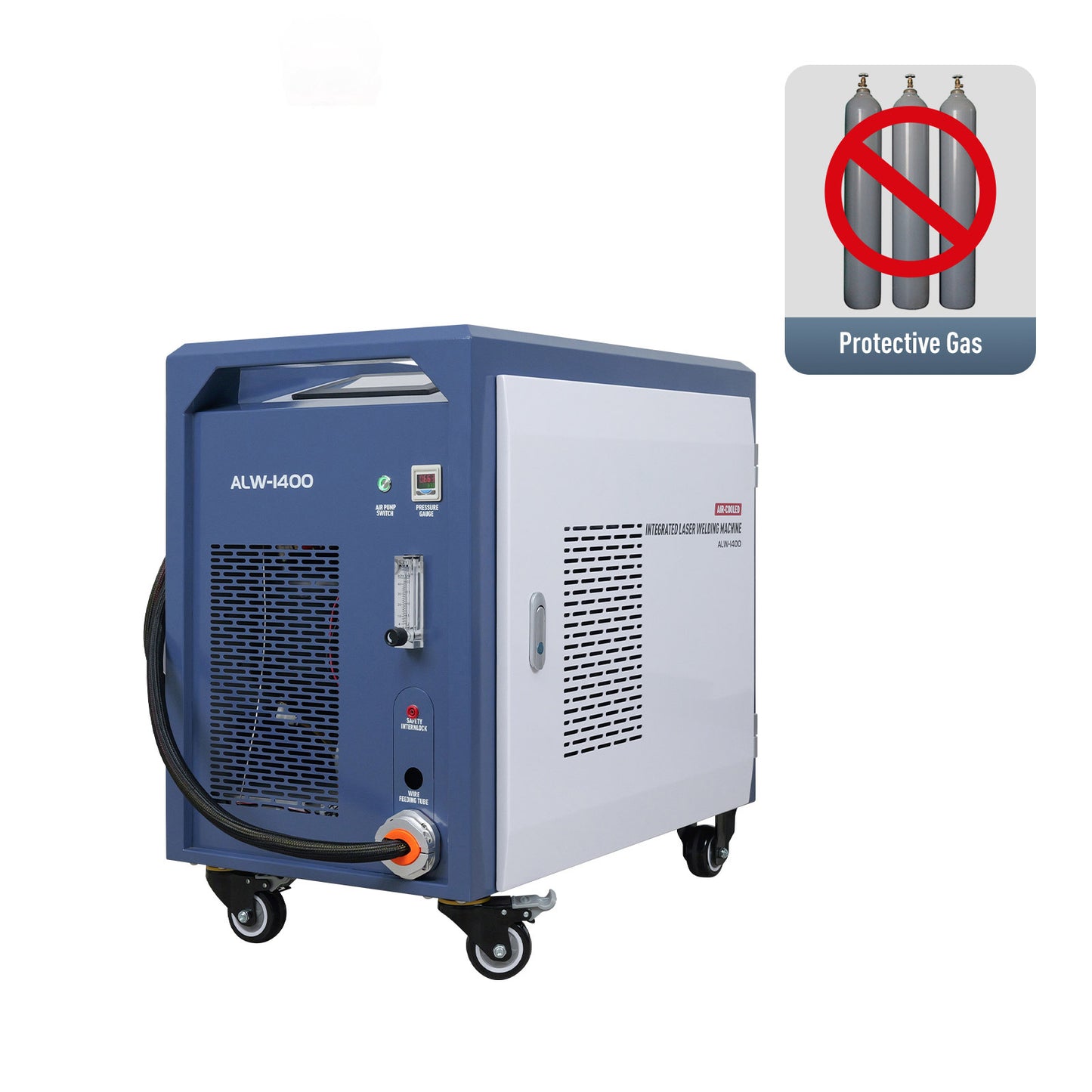 ZAC US Stock 1400W Laser Welding Machine 220V Air Cooled Laser Welder with Self-generating Protective Gas