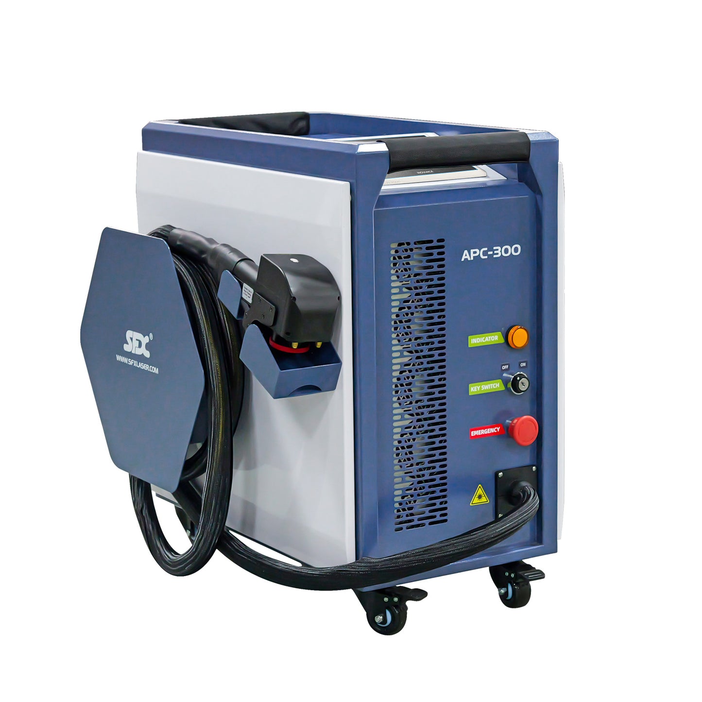 ZAC 300W 500W P-Series Laser Cleaning Machine 110-220V Air-cooled Pulsed Laser Rust Removal for Wood Metal Rust Graffiti Painting Coating