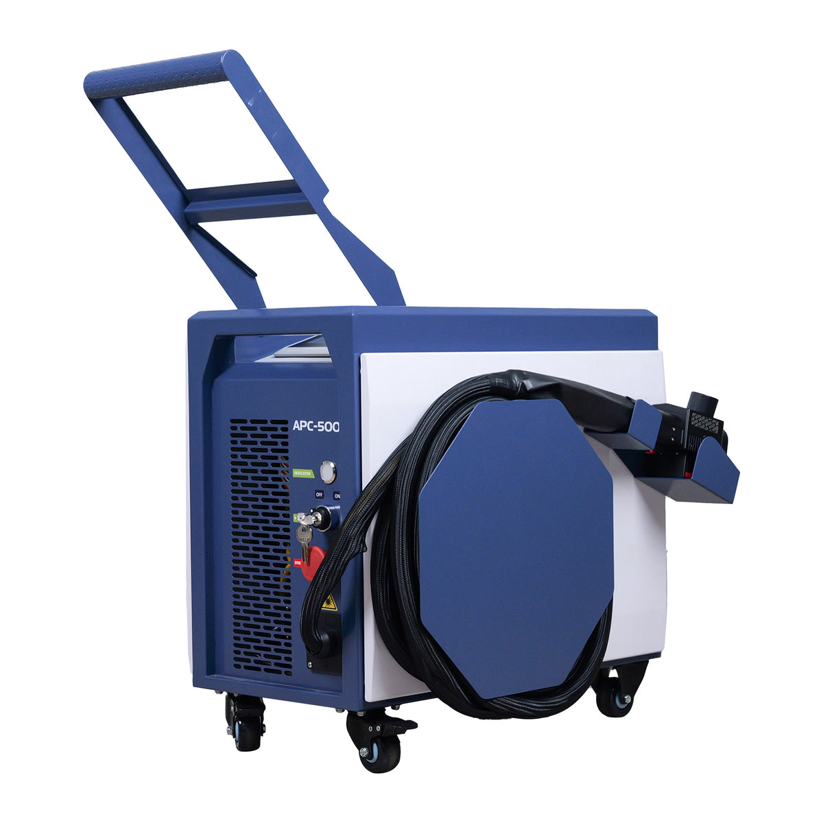 ZAC 300W 500W P-Series Laser Cleaning Machine 110-220V Air-cooled Pulsed Laser Rust Removal for Wood Metal Rust Graffiti Painting Coating