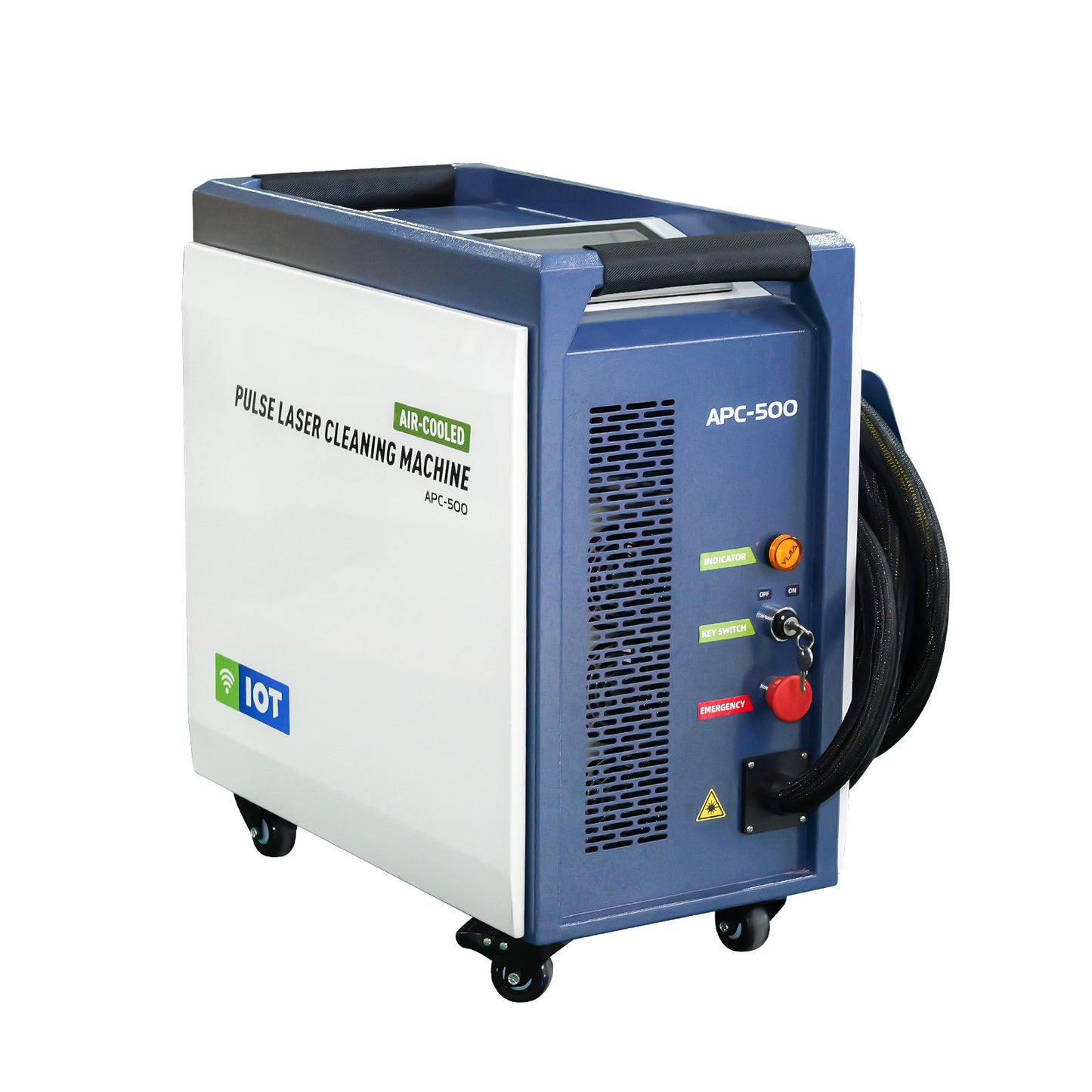 ZAC 300W 500W P-Series Laser Cleaning Machine 110-220V Air-cooled Pulsed Laser Rust Removal for Wood Metal Rust Graffiti Painting Coating