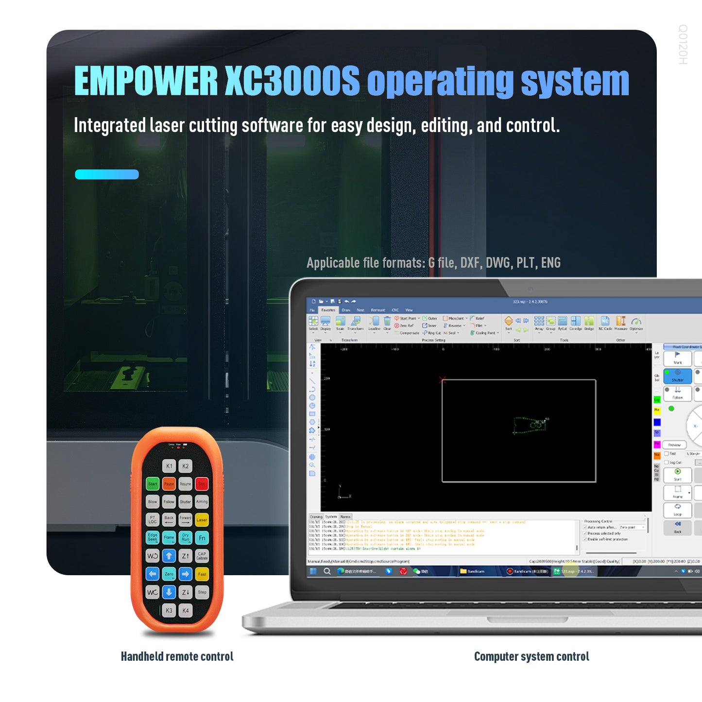 ZAC 2030 Air-Cooled Precision Fiber Laser Cutting Machine 1200W 1500W 2000W 3000W Metal Laser Cutter for Stainless Steel Aluminum Copper