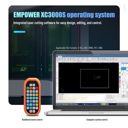 ZAC 2030 Air-Cooled Precision Fiber Laser Cutting Machine 1200W 1500W 2000W 3000W Metal Laser Cutter for Stainless Steel Aluminum Copper