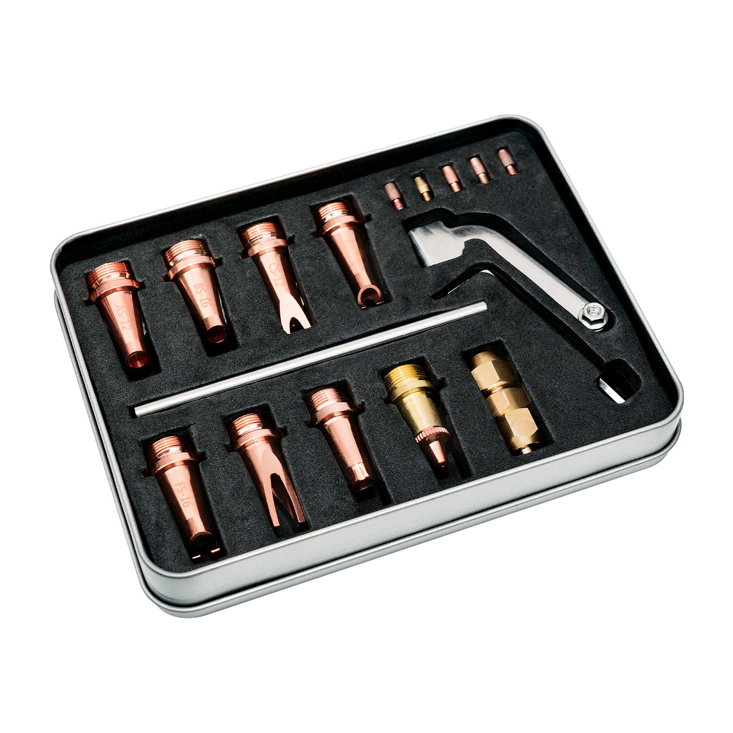 ZAC Air Cooled Laser Welding Machine Copper Nozzle Tip Kit with 74mm Scale Tube