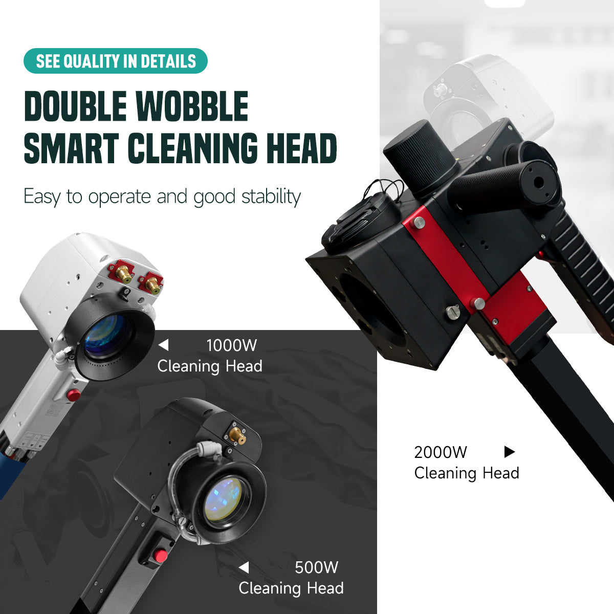 ZAC Pulsed Laser Cleaning Machine 500W 1000W 2000W Handheld Laser Rust Removal for Metal Oil Paint Coating Mold
