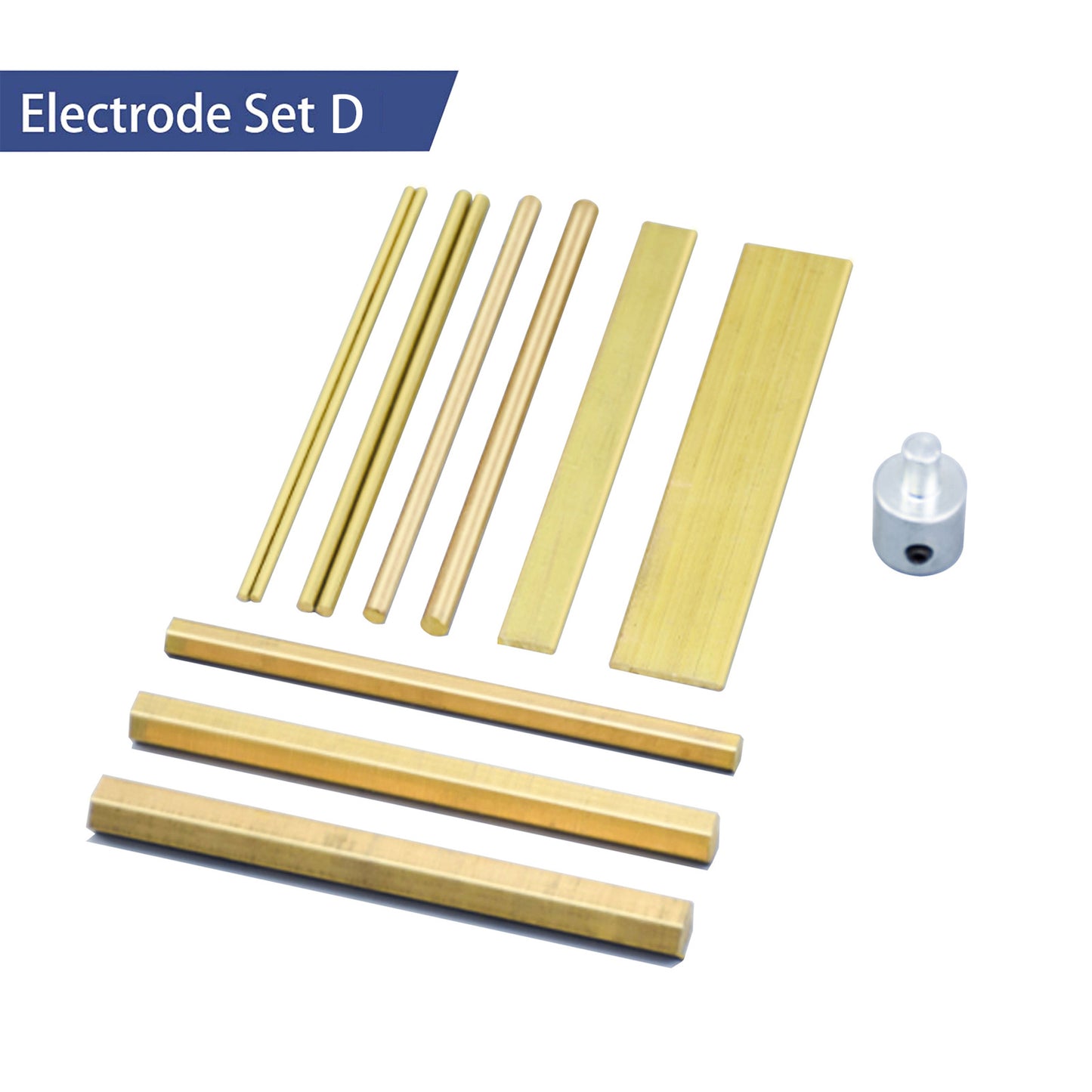 ZAC Tap Burner Brass Rod Electrode Set D Suitable for SFX-4000B Portable EDM Broken Tap Remover