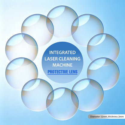 ZAC D32*2 Protective Lens for Laser Cleaner Diameter 32mm Thickness 2mm Quartz Material with Double-Sided Coating for SLC-B Series Laser Cleaning Machine