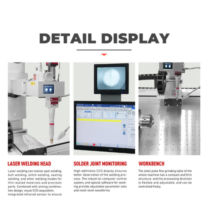 ZAC Laser 1500W 2000W 3000W Platform Laser Welding Machine Automatic Laser Welder