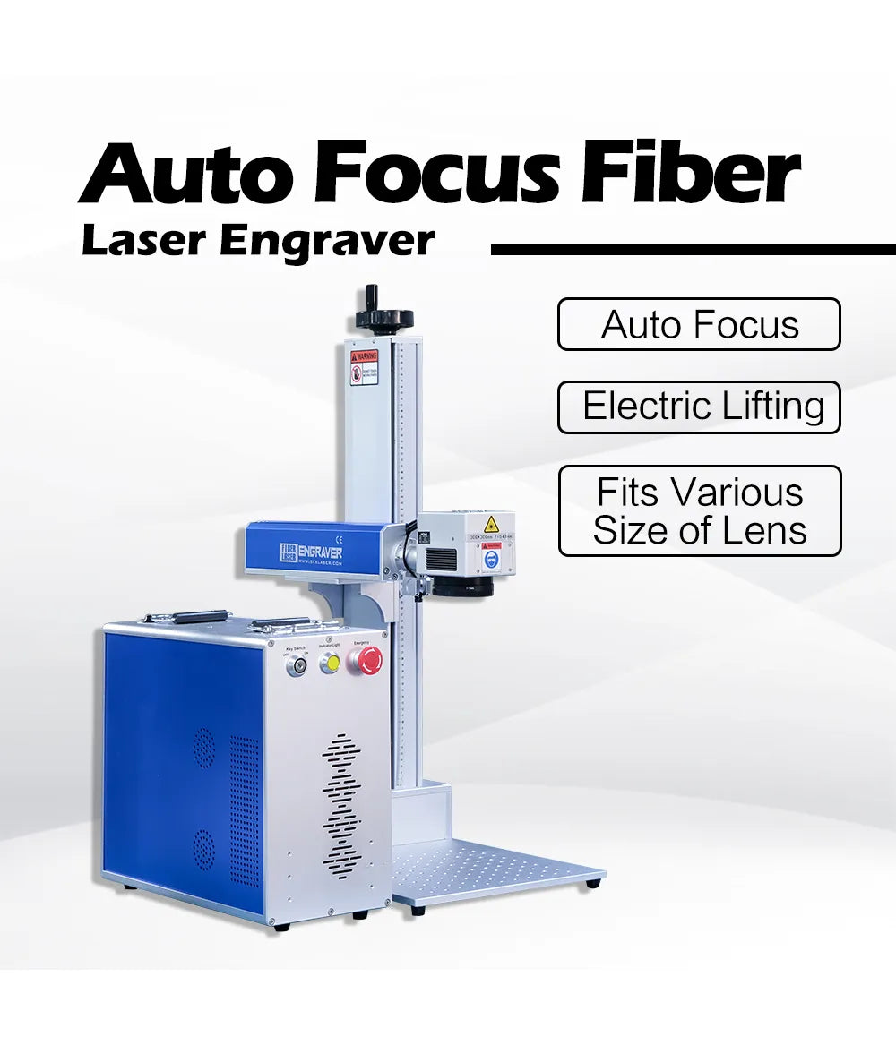 ZAC Auto Focus Split Fiber Laser Graveur 20W/30W/50W JPT Machine de marquage laser