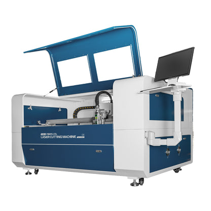 ZAC 1500W MAX Fiber Laser & 130W 150W 180W Co2 Integrated Cutting Machine 1300×900mm(51.2×35.4inch) Working Area Metal Non-metal Cutter