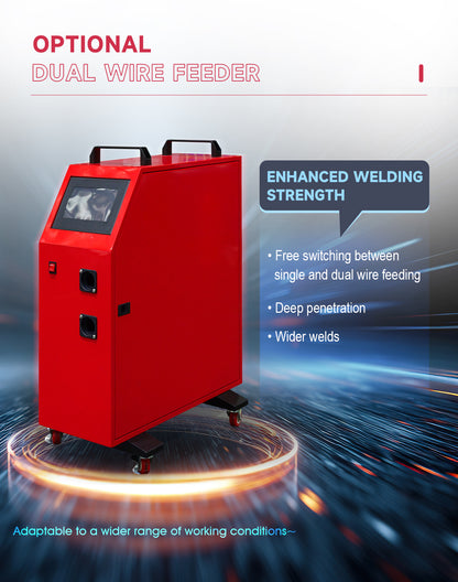 ZAC MAX 2 in 1 Handheld Portable Fiber Laser Welder 1500W/2000W/3000W Laser Welding Machine with Auto Wire Feeder