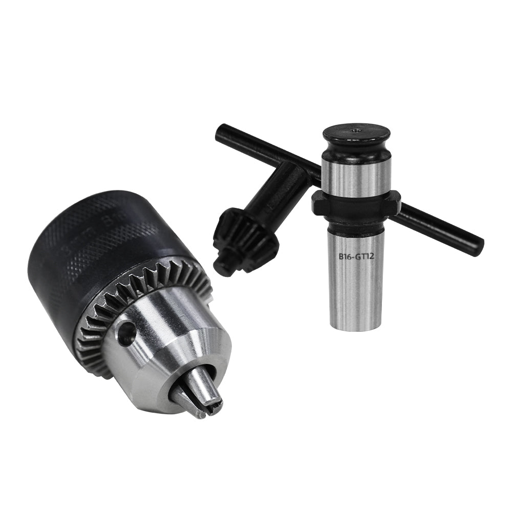 ZAC US Stock GT12 TC820 Drill Chuck Adapter and Connecting Rod Drill Chuck Converter with Key Apply for M16R-M36R Electric Tapping Machine