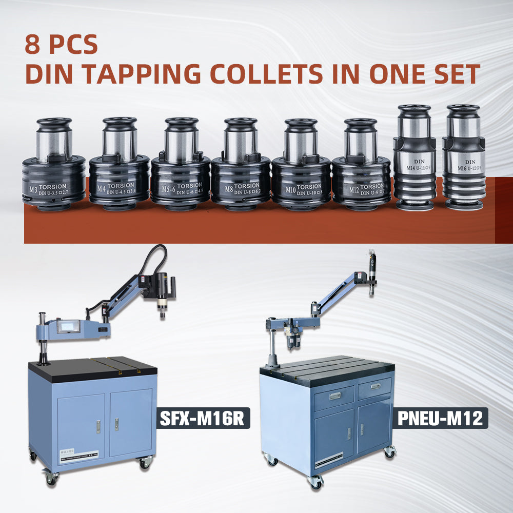 ZAC US Stock GT12 ANSI DIN ISO JIS Tapping Collets Torque Collet Apply for M16R Electric Tapping Machine