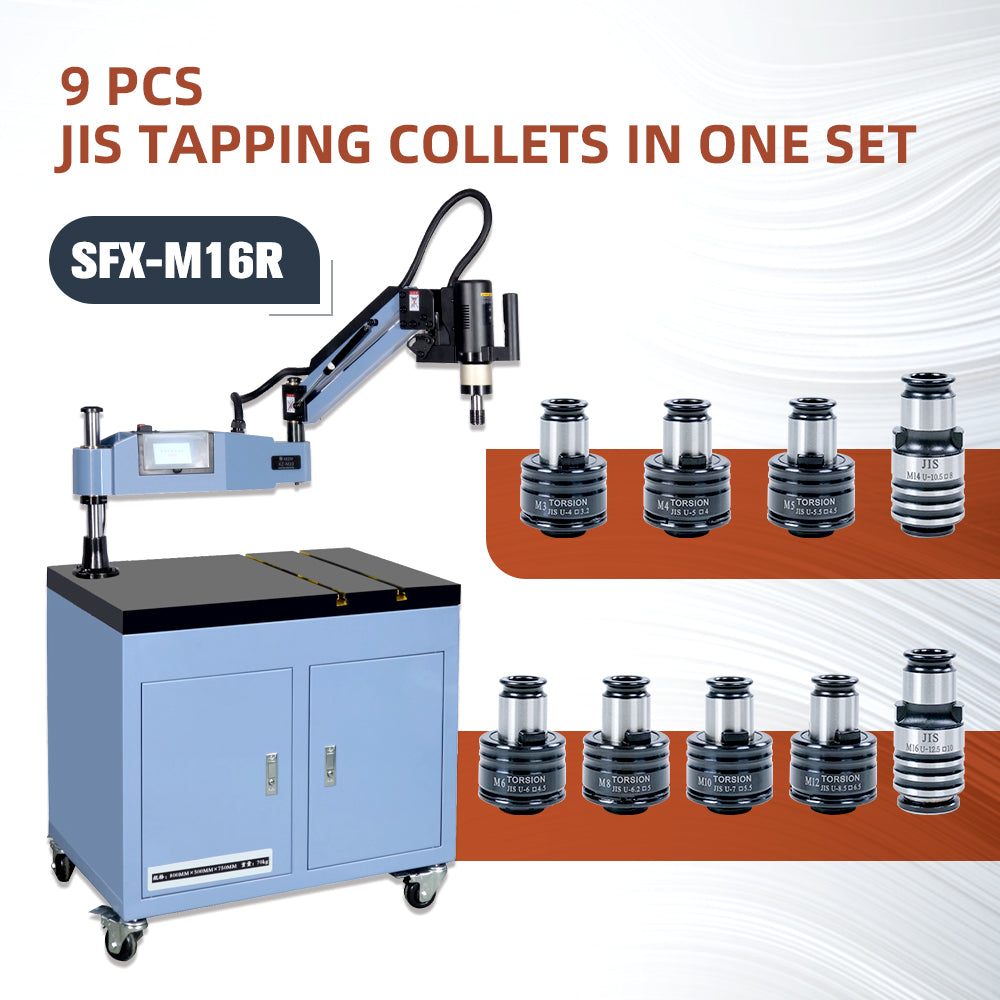 ZAC US Stock GT12 ANSI DIN ISO JIS Tapping Collets Torque Collet Apply for M16R Electric Tapping Machine