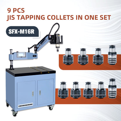 ZAC US Stock GT12 ANSI DIN ISO JIS Tapping Collets Torque Collet Apply for M16R Electric Tapping Machine