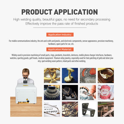 ZAC 60W 80W 100W 130W Jewelry Laser Welder 220V Laser Welding for Jewelry 40J 50J 60J Gold Silver Rings Pendants Soldering Machine