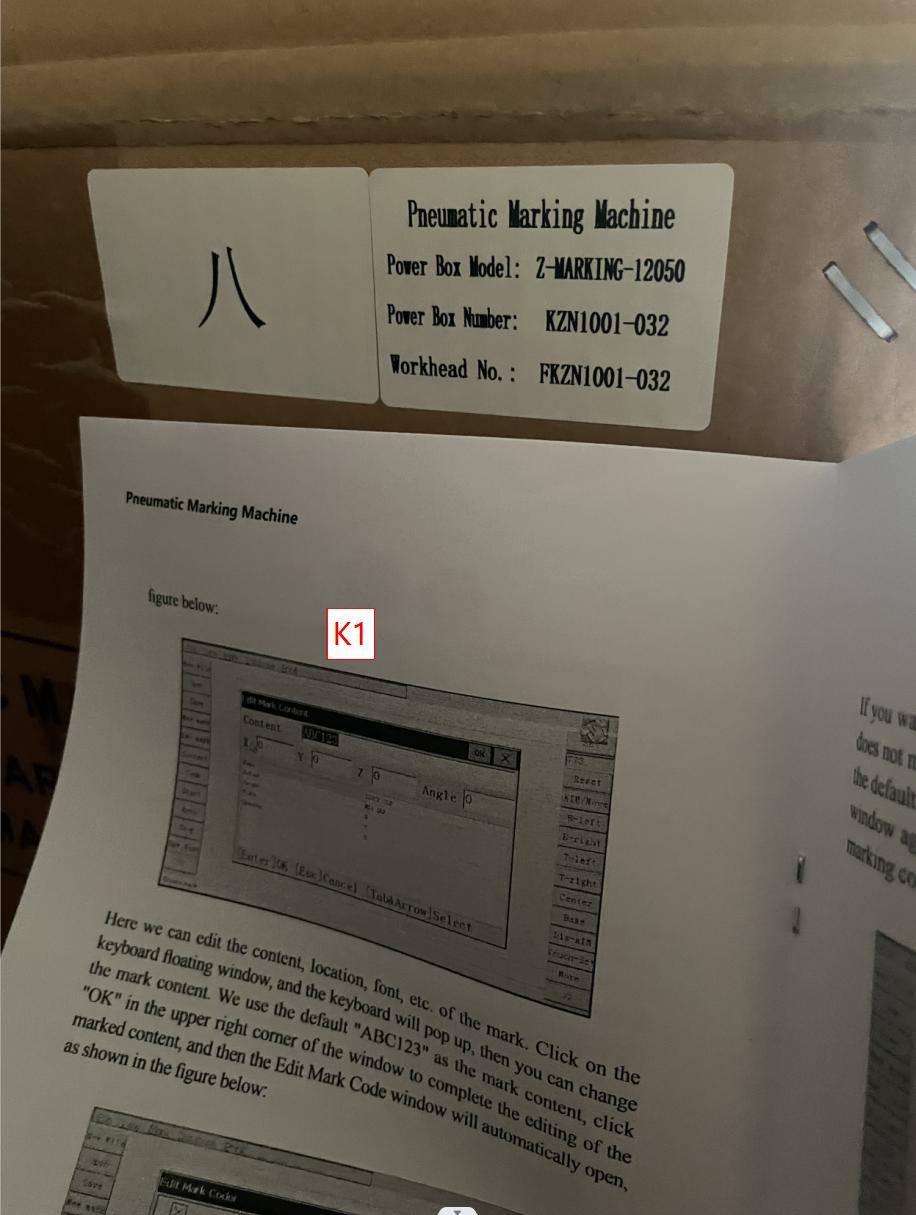 Machine de marquage pneumatique ZAC 100W avec zone de marquage 4.7x2 pouces écran tactile 7 pouces pour lettres métalliques numéros VIN plaques signalétiques