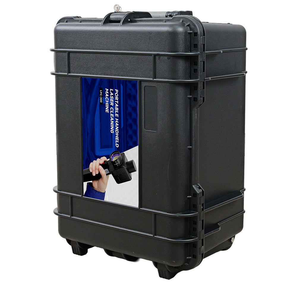 ZAC 300W 500W Trolley-Type Laser Cleaning Machine for Wood Ultra-light Laser Rust Paint Coating Remover AC110~ 220V Air Cooled Pulsed Laser Cleaner with IoT Control