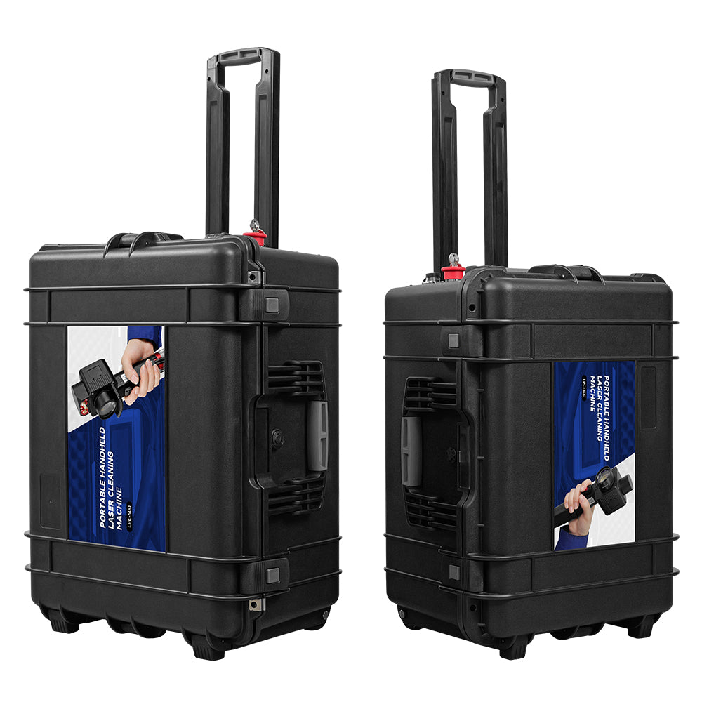 ZAC 300W 500W Trolley-Type Laser Cleaning Machine for Wood Ultra-light Laser Rust Paint Coating Remover AC110~ 220V Air Cooled Pulsed Laser Cleaner with IoT Control