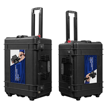 ZAC 300W 500W Trolley-Type Laser Cleaning Machine for Wood Ultra-light Laser Rust Paint Coating Remover AC110~ 220V Air Cooled Pulsed Laser Cleaner with IoT Control