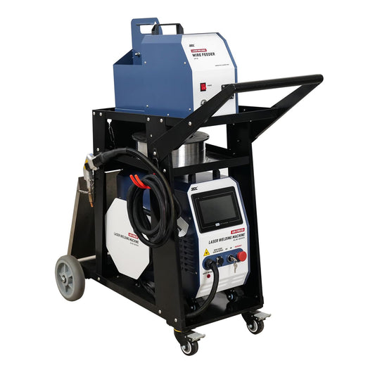 ZAC 1200 W Laser Welding Machine with Portable Welding Cart Air Cooled Laser Welder with Auto Wire Feeder for Metal,Stainless Steel, Aluminum
