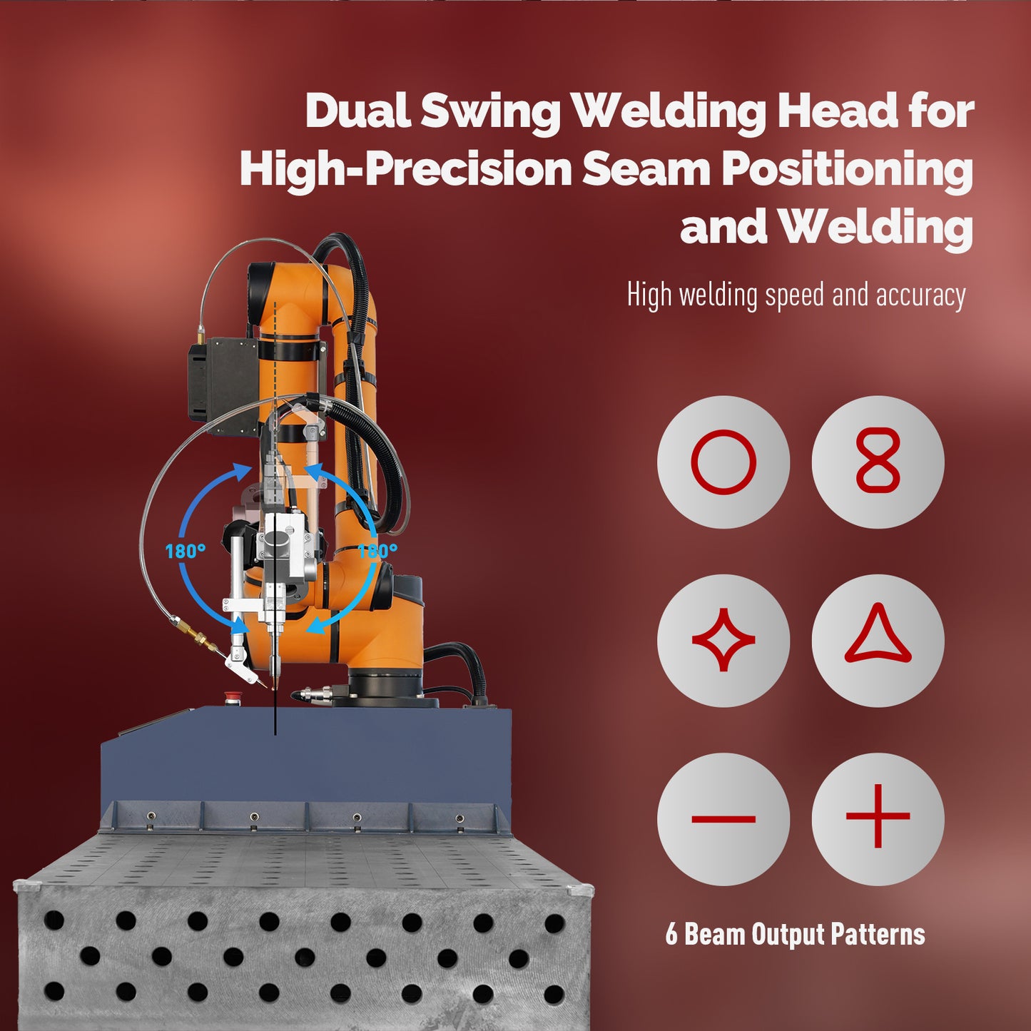 ZAC Laser Robotic Laser Welding Workstation 1500W 2000W 3000W Six-Axis Laser Welder with Robotic Arm