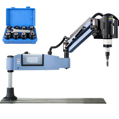 Machine à tarauder électrique ZAC M4-M20 Bras de taraudage 550 tr/min Haute vitesse 10 pinces de taraudage incluses