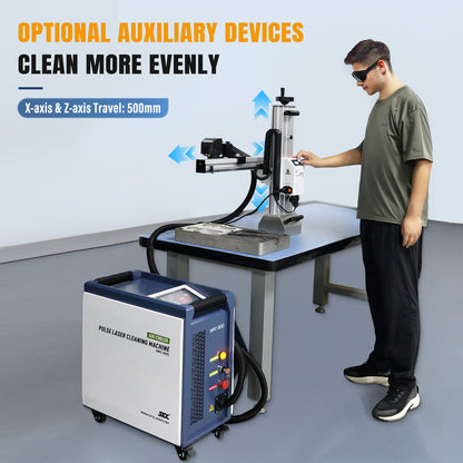 ZAC 200W 300W Laser Cleaning Machine for Mould Pulsed Laser Rust Removal 110-220V Air-cooled Laser Cleaner with IoT  for Metal Rust Mould Cleaning