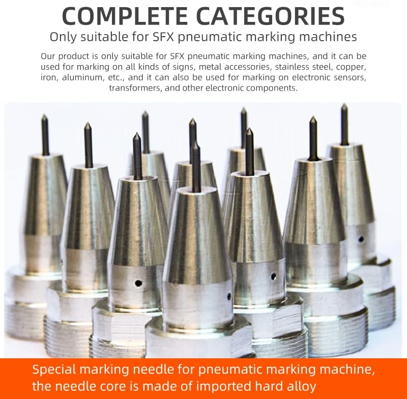 ZAC Pneumatic Dot Peen Marking Pin 1mm-3mm Marking Needle and Needle S ...