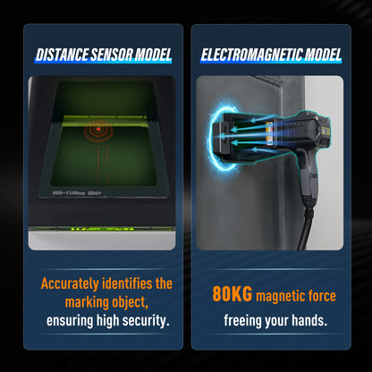 ZAC 20W 30W 50W PRO Fiber Engraver Handheld Marker Portable Laser Marking Machine with 100 * 100mm Field Lens Dual Power Supply