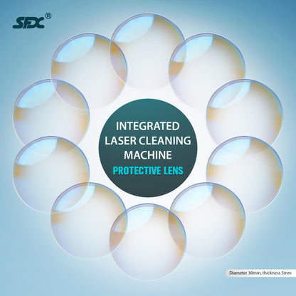ZAC Protective Lens for Laser Cleaning Machine Protective Lens 30mm Thickness 2mm Quartz Material for SLC Series Laser Cleaner