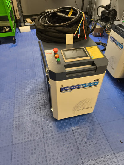 Used ZAC 2000W Laser Cleaning Machine 270*60mm Wide Scan Width Laser Cleaner for Metal Rust Coating Painting (Double Wobble)