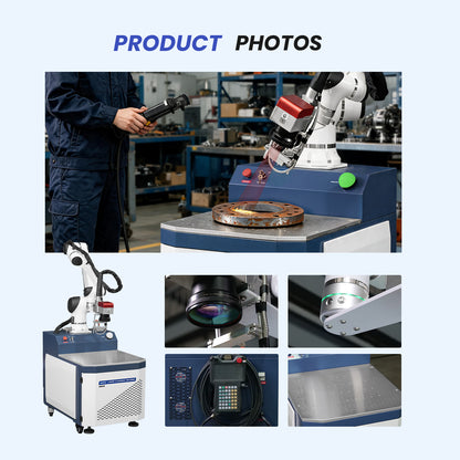 ZAC Robotic Laser Cleaning Machine 6-Axis Automatic Laser Rust Paint Remover for Heavy Castings Rail Transit Components Rubber Injection Molds