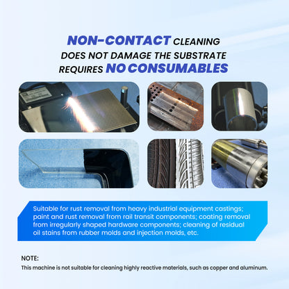 ZAC Robotic Laser Cleaning Machine 6-Axis Automatic Laser Rust Paint Remover for Heavy Castings Rail Transit Components Rubber Injection Molds