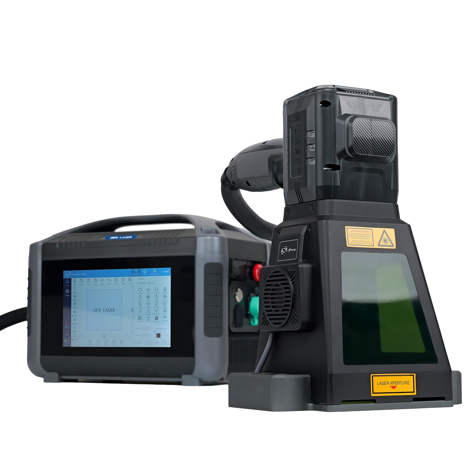 ZAC 20W 30W 50W PRO Fiber Engraver Handheld Marker Portable Laser Mark ...