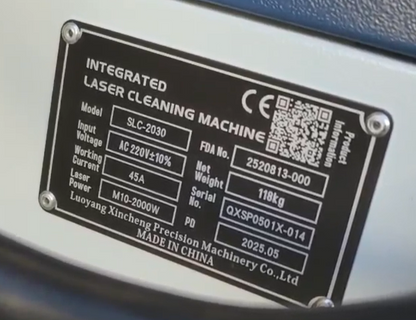 USA-ZAC 2000W 3000W Laser Cleaning Machine 250mm-400mm Wide Scan Width Laser Cleaner for Metal Rust Coating Painting（90% New）