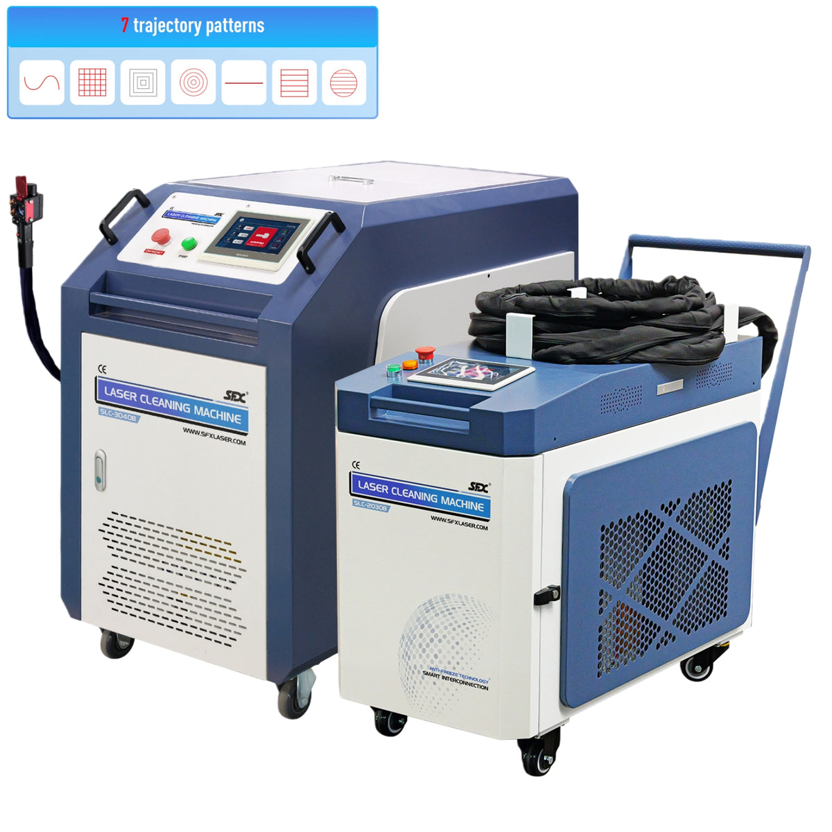 ZAC 2000W 3000W Laser Cleaning Machine 270mm-300mm Wide Scan Width Las ...