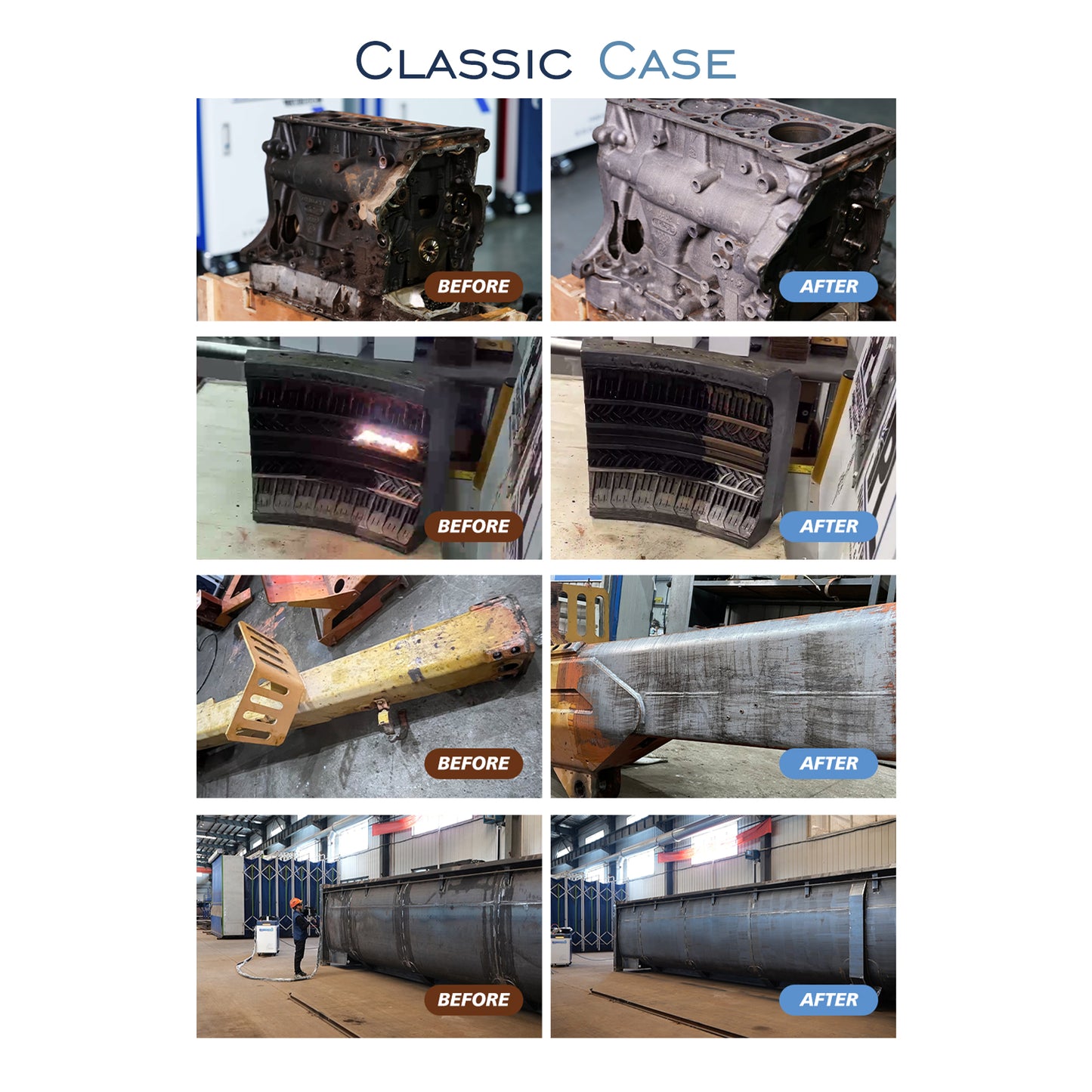 ZAC 1500W 2000W 3000W 6000W Laser Cleaning Machine 250mm-500mm Wide Scan Width Laser Cleaner for Metal Rust Coating Painting