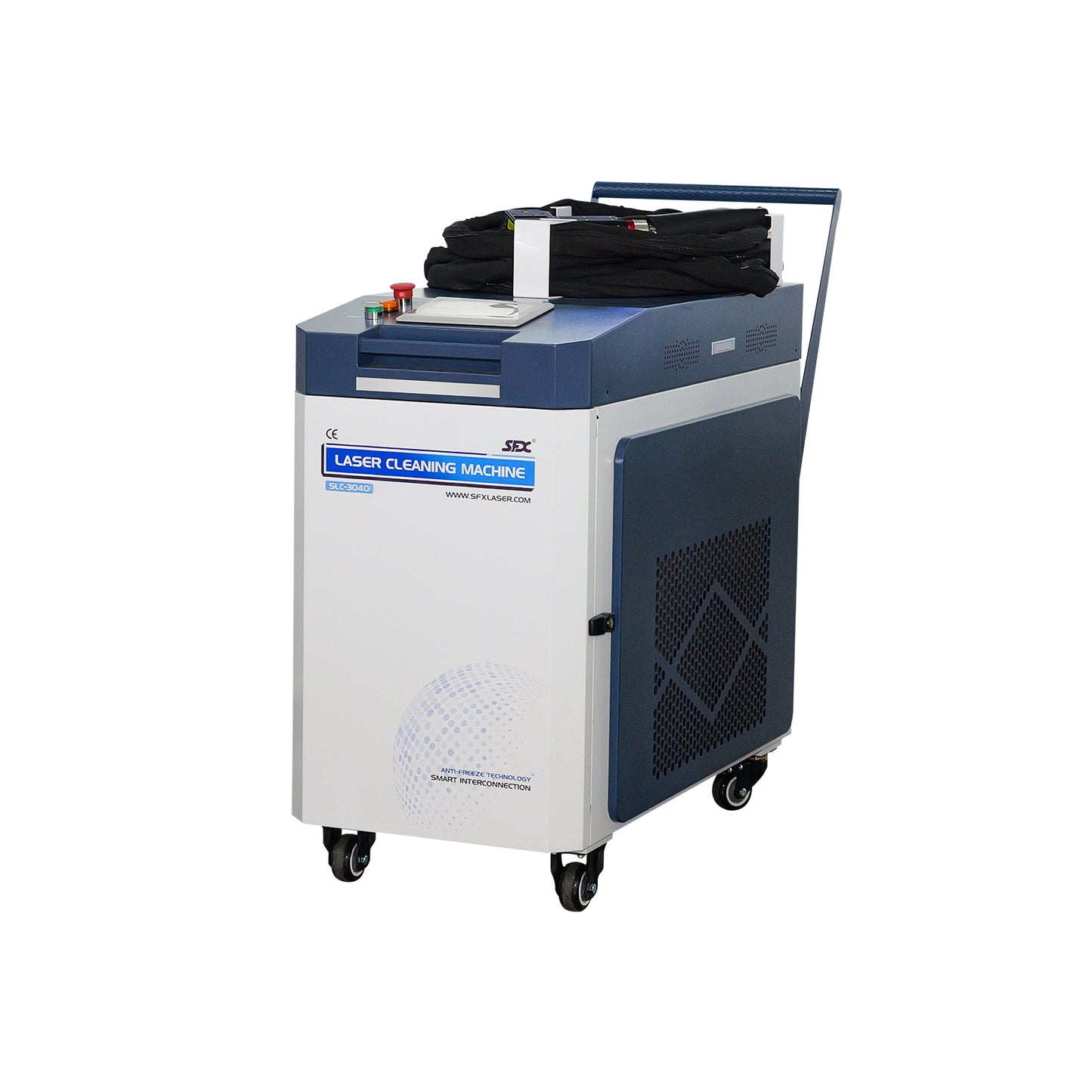 ZAC 1500W 2000W 3000W 6000W Laser Cleaning Machine 250mm-500mm Wide Scan Width Laser Cleaner for Metal Rust Coating Painting