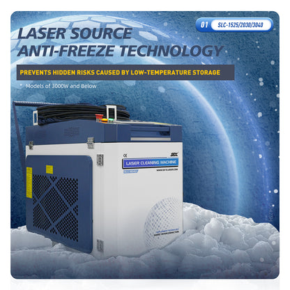 ZAC 1500W 2000W 3000W 6000W Laser Cleaning Machine 250mm-500mm Wide Scan Width Laser Cleaner for Metal Rust Coating Painting