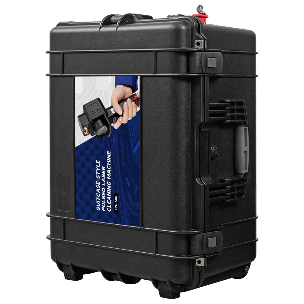 ZAC 300W 500W Trolley-Type Laser Cleaning Machine for Wood Ultra-light Laser Rust Paint Coating Remover AC110~ 220V Air Cooled Pulsed Laser Cleaner with IoT Control