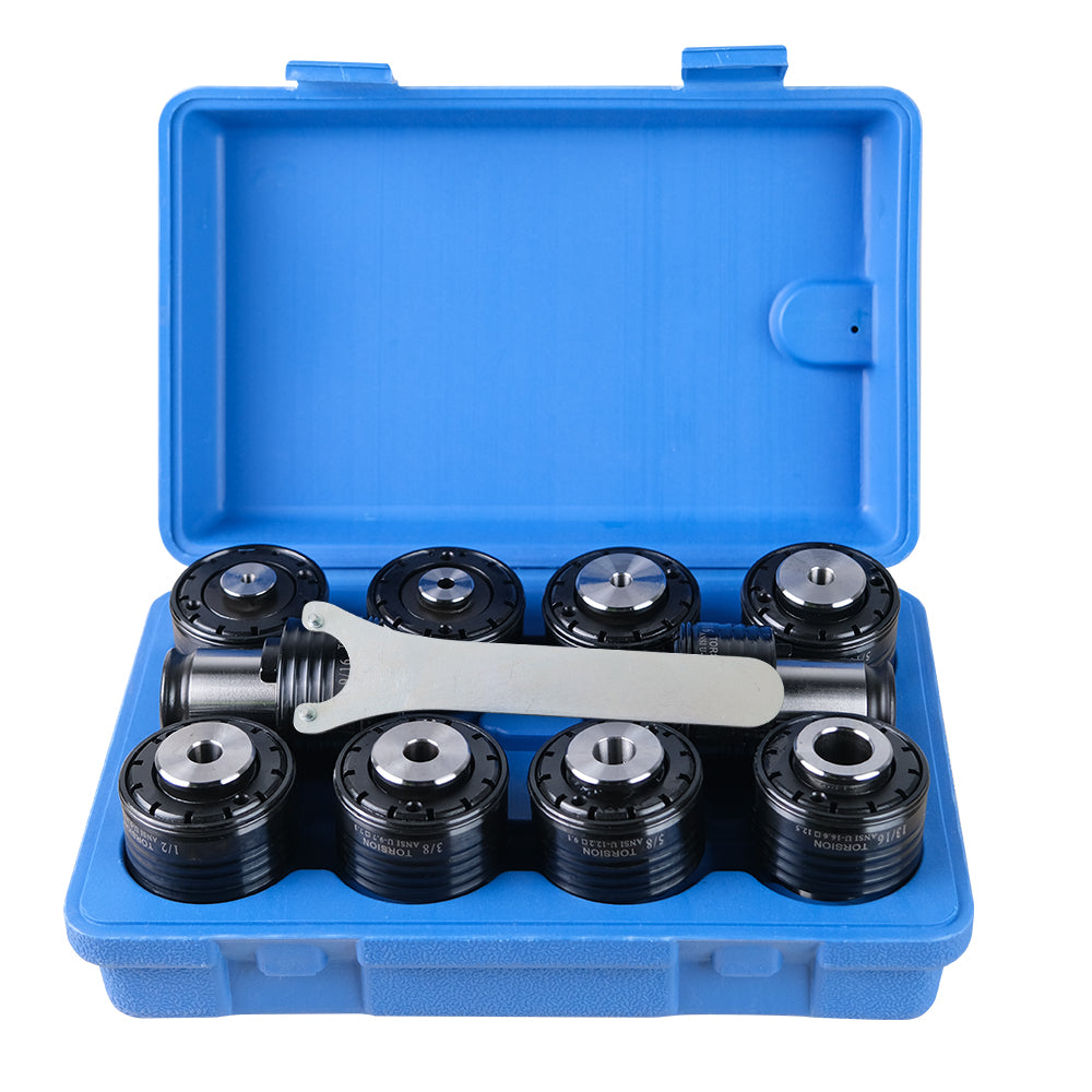 ZAC TC820 ANSI Collets 10PCS Tap Chuck Holder Fits M24HR Electric Tapp ...