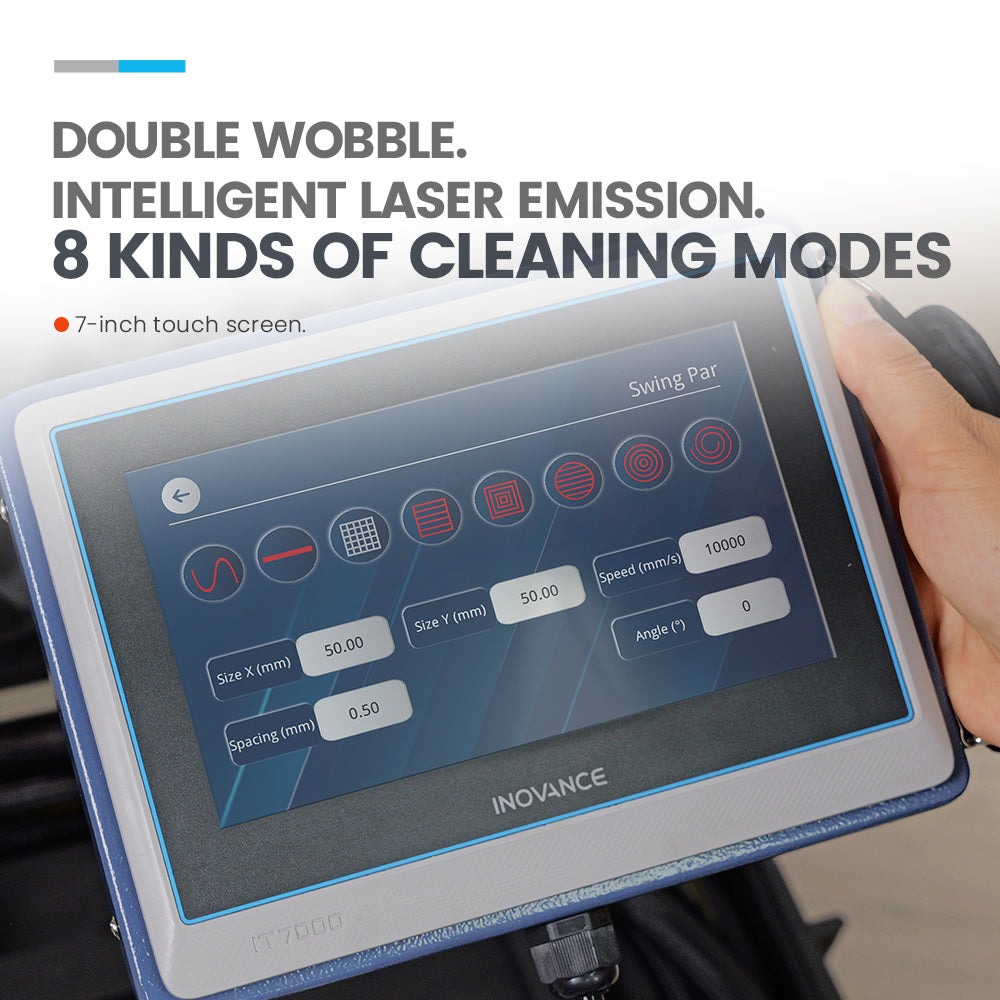 ZAC 300W 500W Trolley-Type Laser Cleaning Machine for Wood Ultra-light Laser Rust Paint Coating Remover AC110~ 220V Air Cooled Pulsed Laser Cleaner with IoT Control