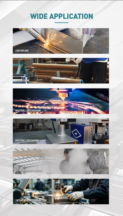 ZAC Smoke Purifier 600W Laser Fume Extractor Solder Smoke Absorber for Laser Marking Engraving Cutting Welding Machine