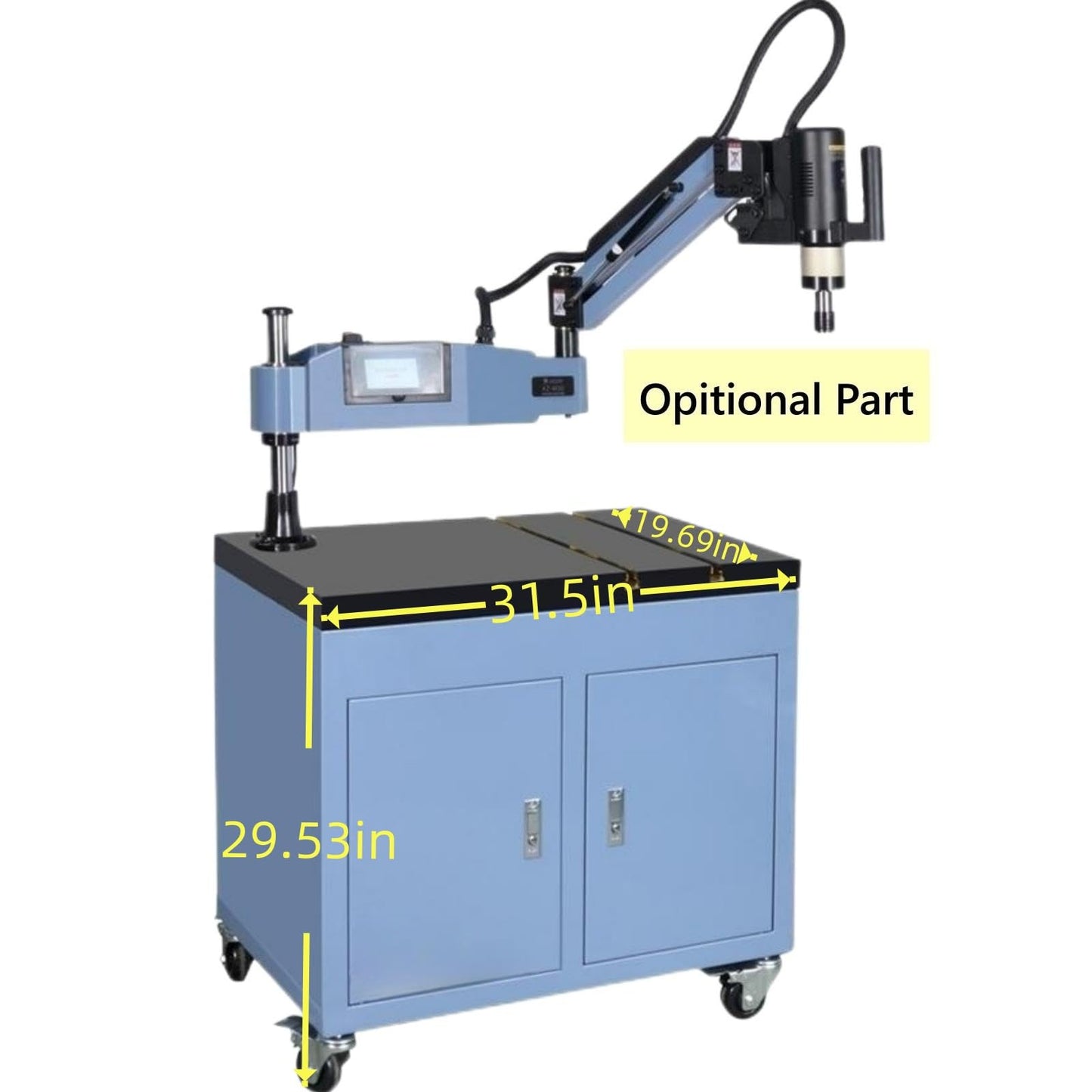 ZAC 800*500mm Workbench for Tapping Arm Electric Tapping Machine Without Drawers