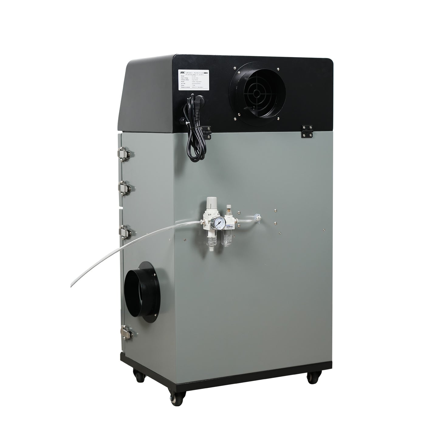 ZAC Smoke Purifier 1200W Laser Solder Fume Extractor Automatic Pulse Jet Cleaning  Smoke Absorber for Laser Marker Engraver Cutter Welder