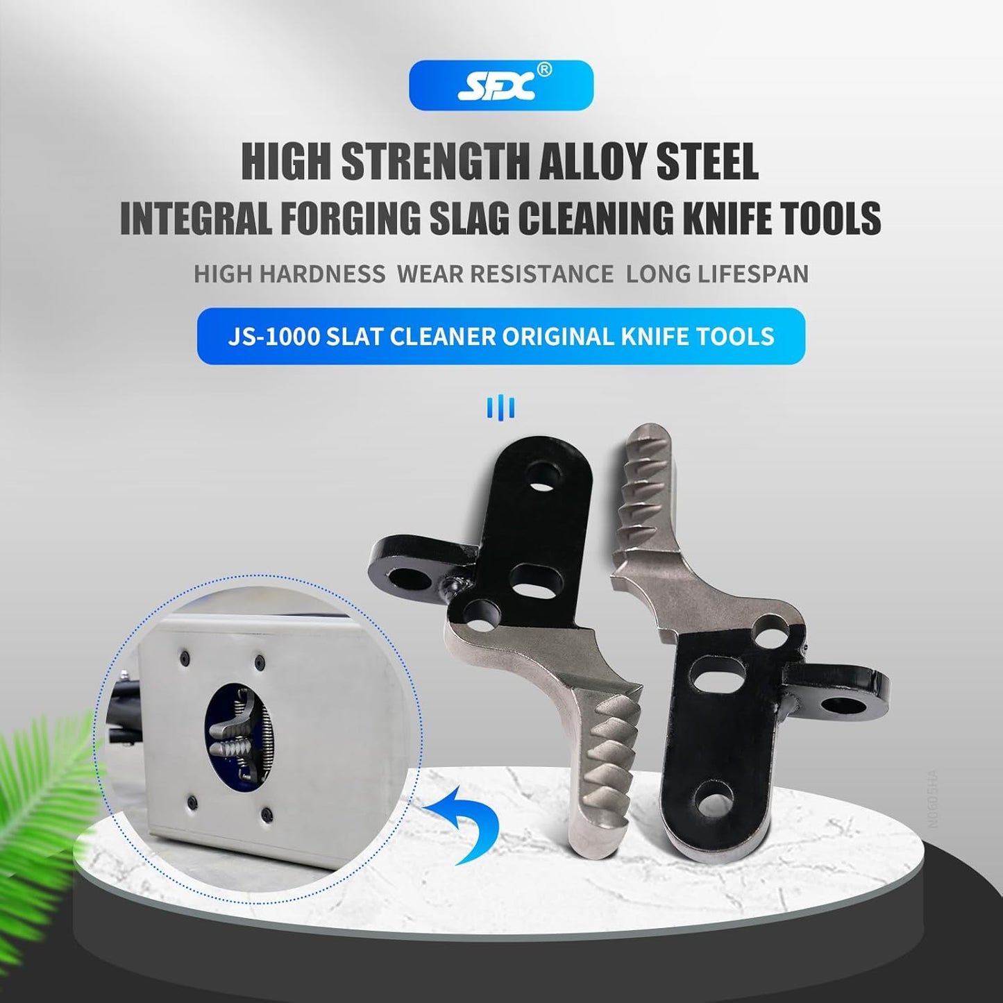 ZAC Slat Cleaner Knife Tools Slat Cleaner BladeS for JS-1000/JS-2300 Slat Cleaning Machine Slat Cleaner Remover