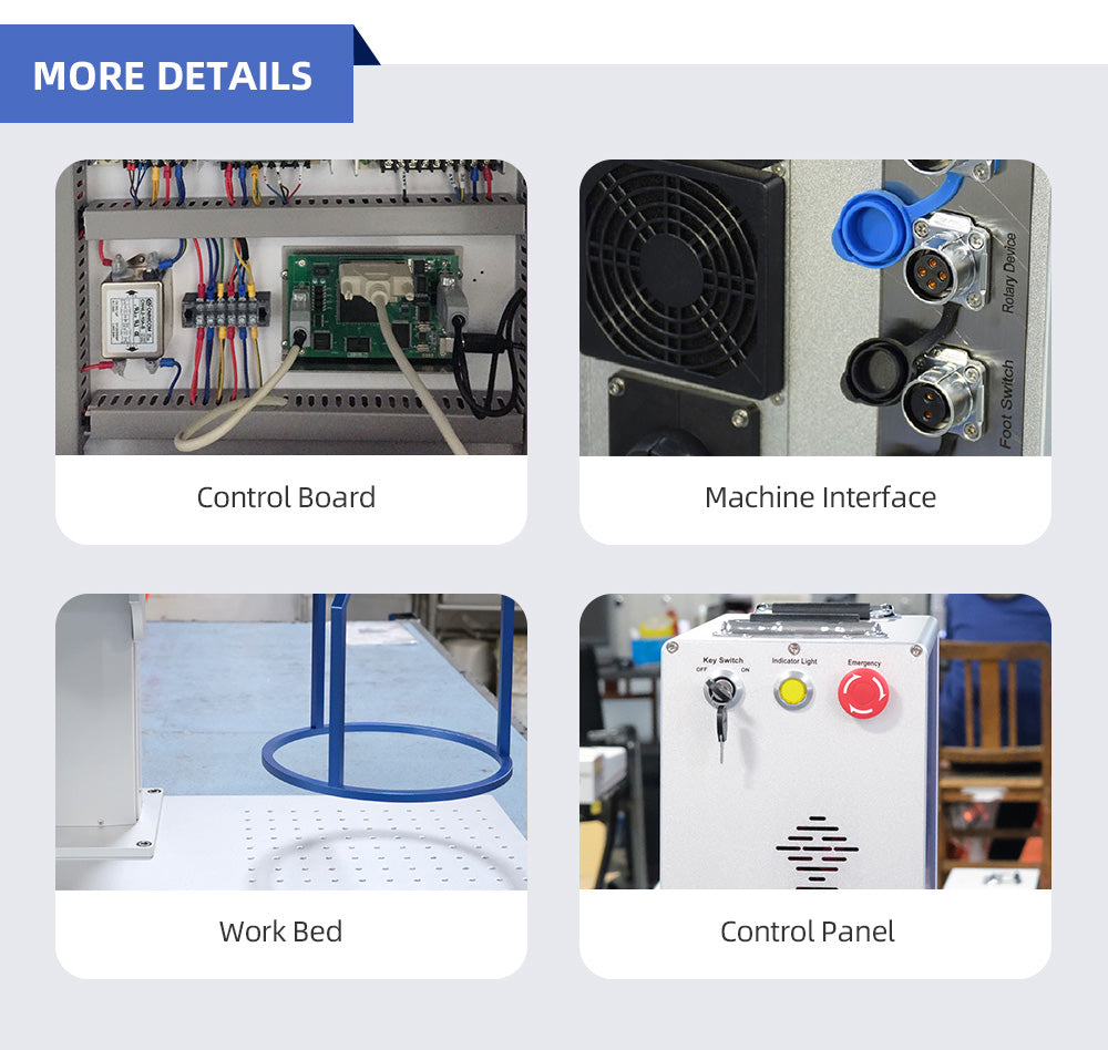 ZAC JPT Handheld 20W/30W/50W Fiber Laser Engraver Laser Marking Machine with EZCAD2.0