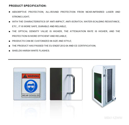 ZAC-Gehäuse-Laserschutzabdeckung, kompatibel für Lasergravur-Markierungsmaschine