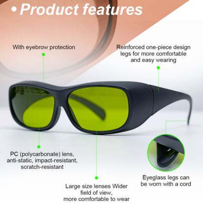 ZAC Laser Protective Glasses OD 7+ Laser Safety Goggles for Laser Rust Removal Laser Welding Machine Laser Engraver